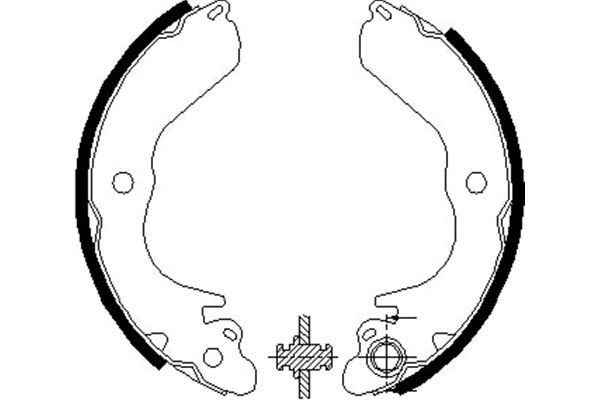 KAVO PARTS Fékpofa BS-6408_KP