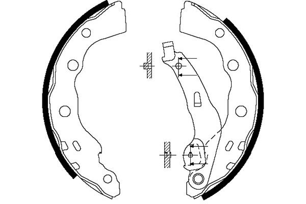 KAVO PARTS Fékpofa BS-6413_KP