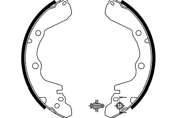 KAVO PARTS Fékpofa BS-6416_KP