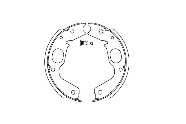 KAVO PARTS Fékpofa BS-6423_KP