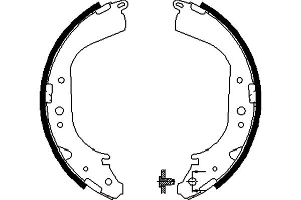 KAVO PARTS Fékpofa BS-7406_KP