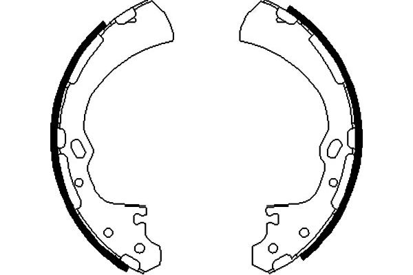 KAVO PARTS Fékpofa BS-7408_KP