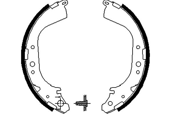 KAVO PARTS Fékpofa BS-7412_KP