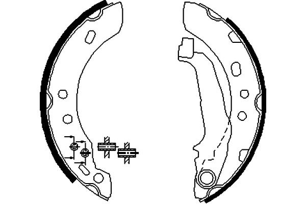 KAVO PARTS Fékpofa BS-7414_KP