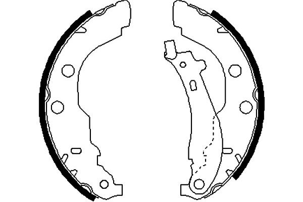 KAVO PARTS Fékpofa BS-7416_KP