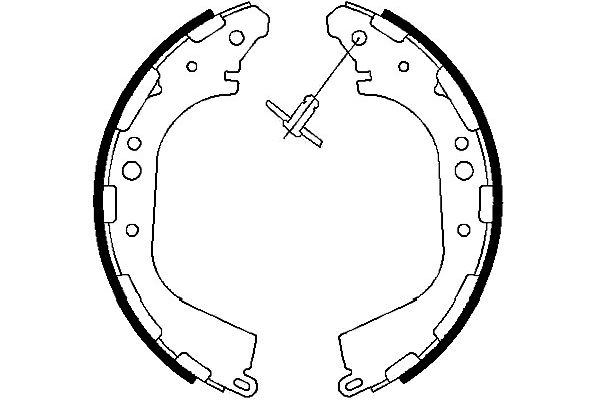 KAVO PARTS Fékpofa BS-7418_KP