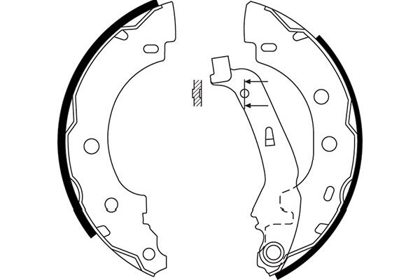 KAVO PARTS Fékpofa BS-7419_KP