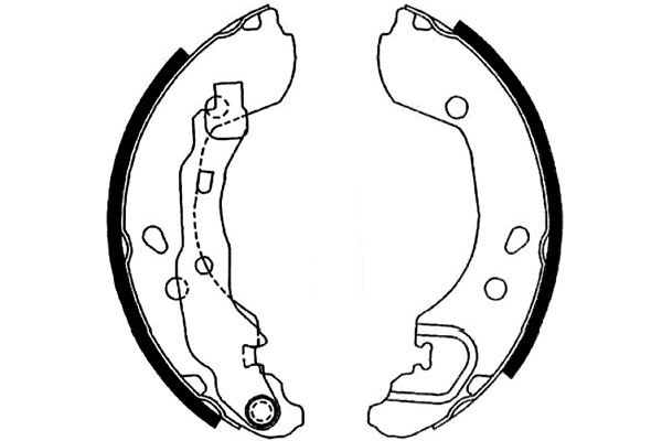 KAVO PARTS Fékpofa BS-7420_KP