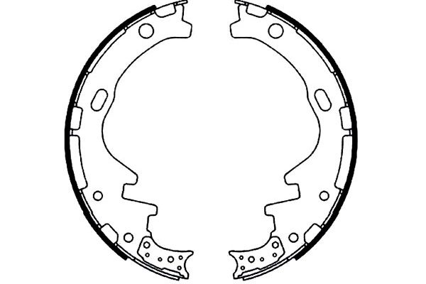 KAVO PARTS Fékpofa BS-7422_KP