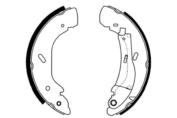 KAVO PARTS Fékpofa BS-7428_KP