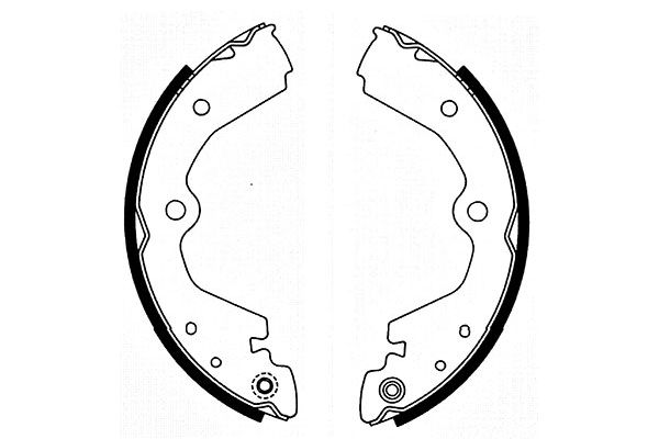 KAVO PARTS Fékpofa BS-7430_KP