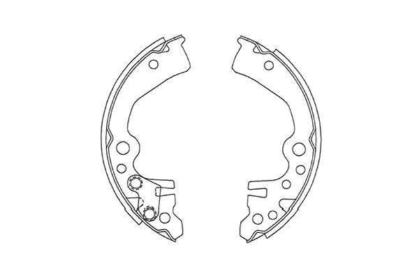 KAVO PARTS Fékpofa BS-7433_KP