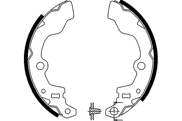 KAVO PARTS Fékpofa BS-8921_KP