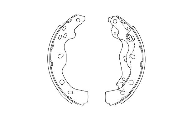 KAVO PARTS Fékpofa BS-8936_KP