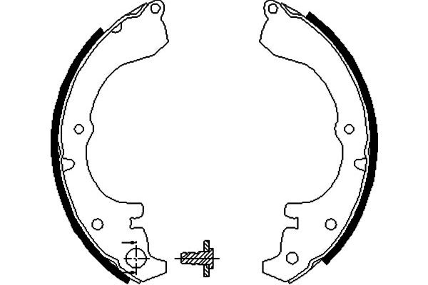 KAVO PARTS Fékpofa BS-9913_KP