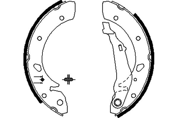 KAVO PARTS Fékpofa BS-9915_KP