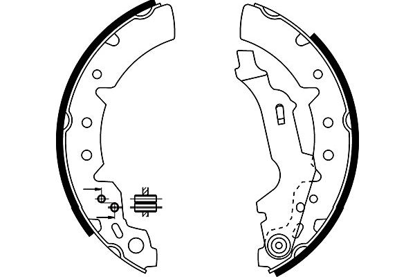 KAVO PARTS Fékpofa BS-9926_KP