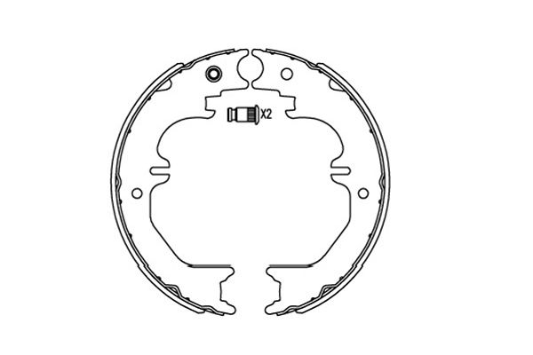 KAVO PARTS Fékpofa BS-9955_KP