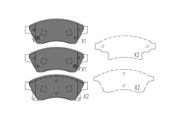 KAVO PARTS Első fékbetét KBP-1018_KP