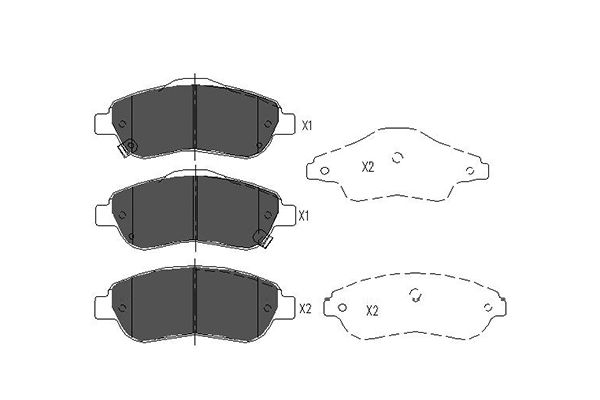 KAVO PARTS Fékbetét, mind KBP-2041_KP