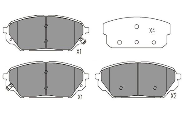 KAVO PARTS Fékbetét, mind KBP-3039_KP