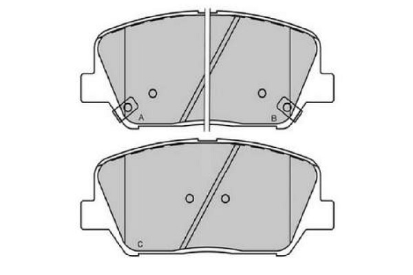 KAVO PARTS Fékbetét, mind KBP-3060_KP