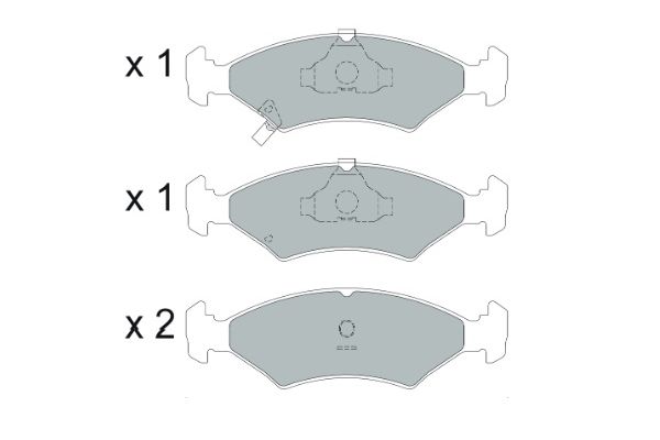 KAVO PARTS Fékbetét, mind KBP-4026_KP