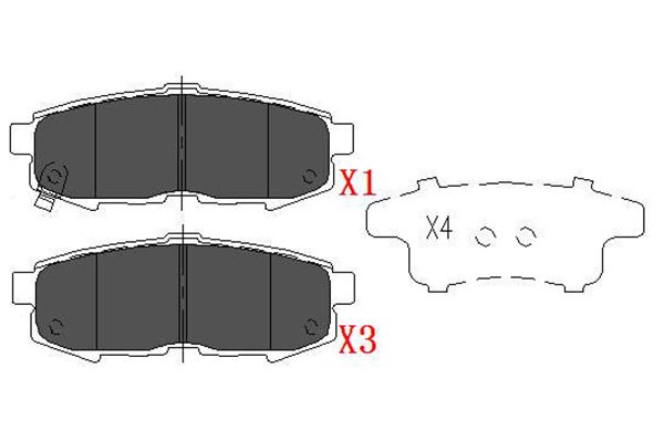 KAVO PARTS Fékbetét, mind KBP-4555_KP