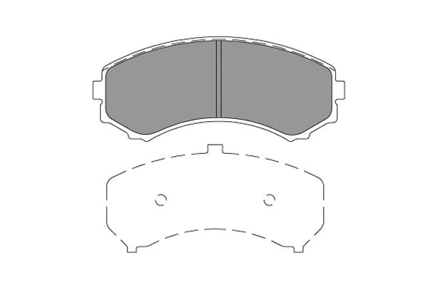 KAVO PARTS Fékbetét, mind KBP-4567_KP