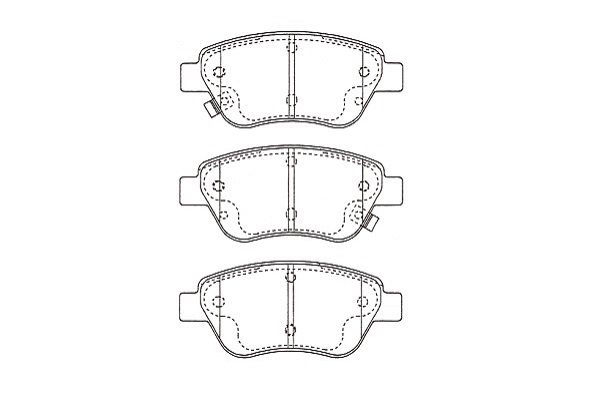 KAVO PARTS Fékbetét, mind KBP-5562_KP