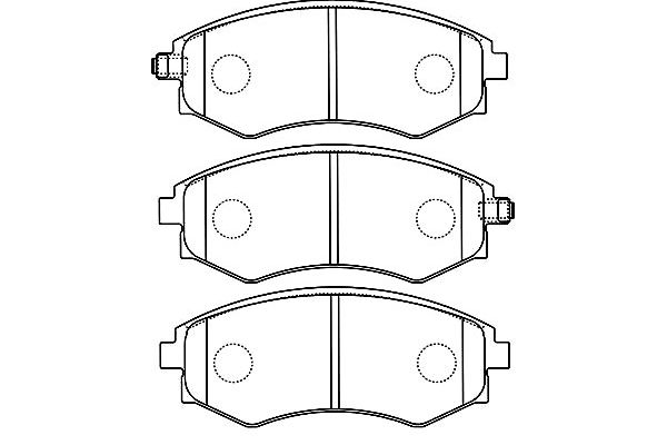 KAVO PARTS Fékbetét, mind KBP-7508_KP