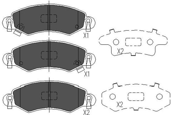 KAVO PARTS Első fékbetét KBP-8508_KP