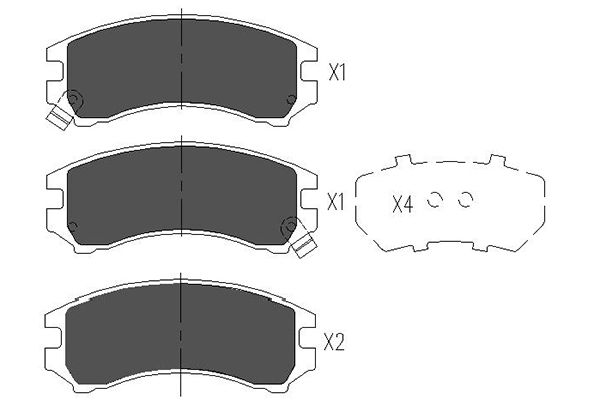 KAVO PARTS Első fékbetét KBP-8513_KP