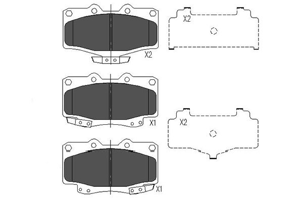 KAVO PARTS KBP-9054_KP Fékbetét, mind