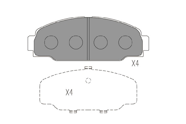 KAVO PARTS Fékbetét, mind KBP-9131_KP