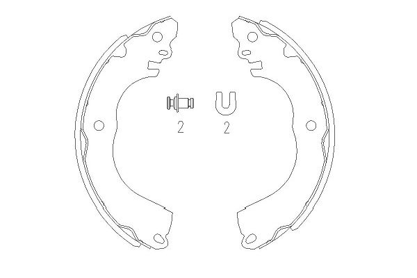 KAVO PARTS Fékpofa KBS-7416_KP