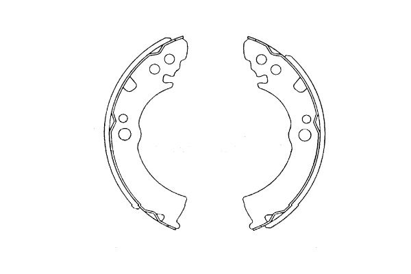 KAVO PARTS Fékpofa KBS-7421_KP