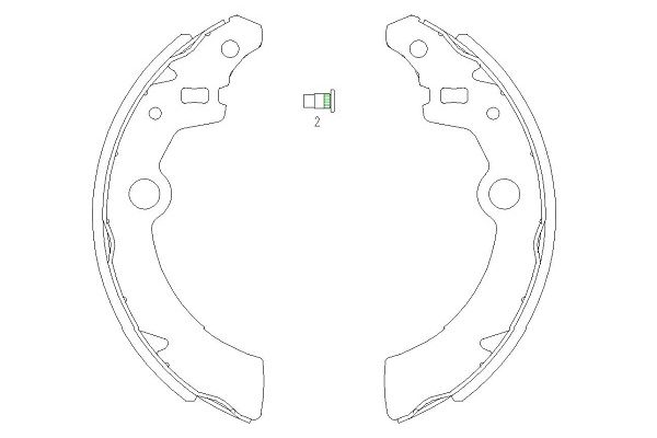 KAVO PARTS Fékpofa KBS-8907_KP