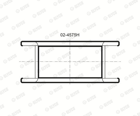 GLYCO Főtengelycsapágy 02-4575H