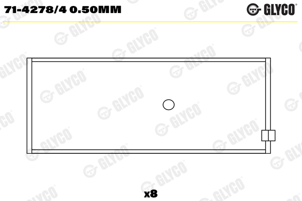 GLYCO Hajtókarcsapágy 71-4278/4