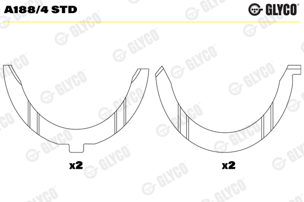 GLYCO Támcsapágy A188/4