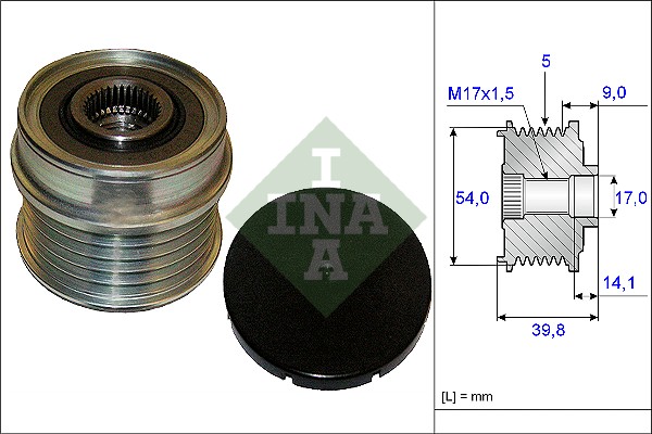 INA Generátor szabadonfutó 535017110_INA