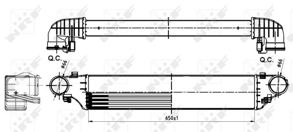 NRF Töltőlevegő hűtő 30164A_NRF