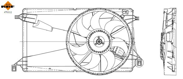 NRF Ventilátor, vízhűtő 470112_NRF