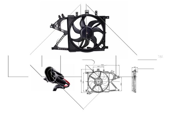 NRF Ventilátor, vízhűtő 47012_NRF