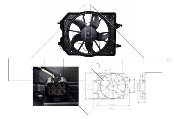 NRF Ventilátor, vízhűtő 47021_NRF