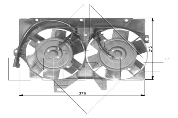 NRF Ventilátor, vízhűtő 47036_NRF