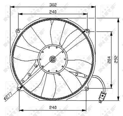 NRF Ventilátor, vízhűtő 47046_NRF