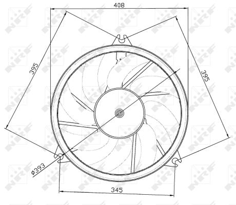 NRF Ventilátor, vízhűtő 47049_NRF