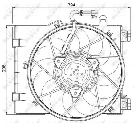 NRF Ventilátor, vízhűtő 47063_NRF